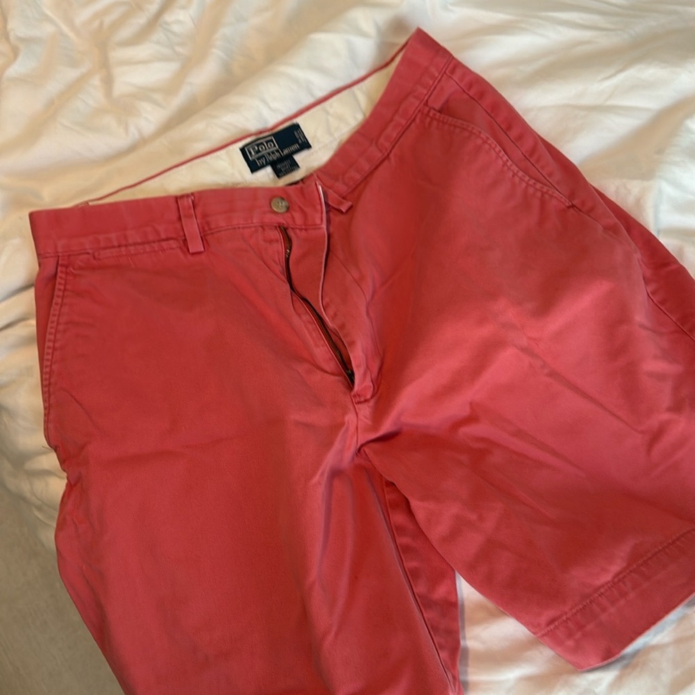 Men’s Polo by RL Salmon Shorts Size 33